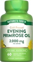 La verdad de la naturaleza Primrose Oil Softgels ¦ Cold Presionado Silencio No GMO & Gluten Suplemento Gratis