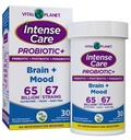 Planeta Vital - Tratamiento intensivo Probióticos de Cerebro, Prebióticos Orgánicos, Postbióticos, Parabióticos, Suplemento completo de Salud 4 en-1 para Adultos, 65 Billones CFU, 67 Strains, Digestivo e Inmune 30 ct