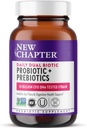 Nuevo Capítulo Daily Dual Biotic Probiotic + Prebiótico para la Digestión & Microbiome Health, 100% Vegan, Soy Free, Non-GMO, 60 Conde (2 Month Supply)