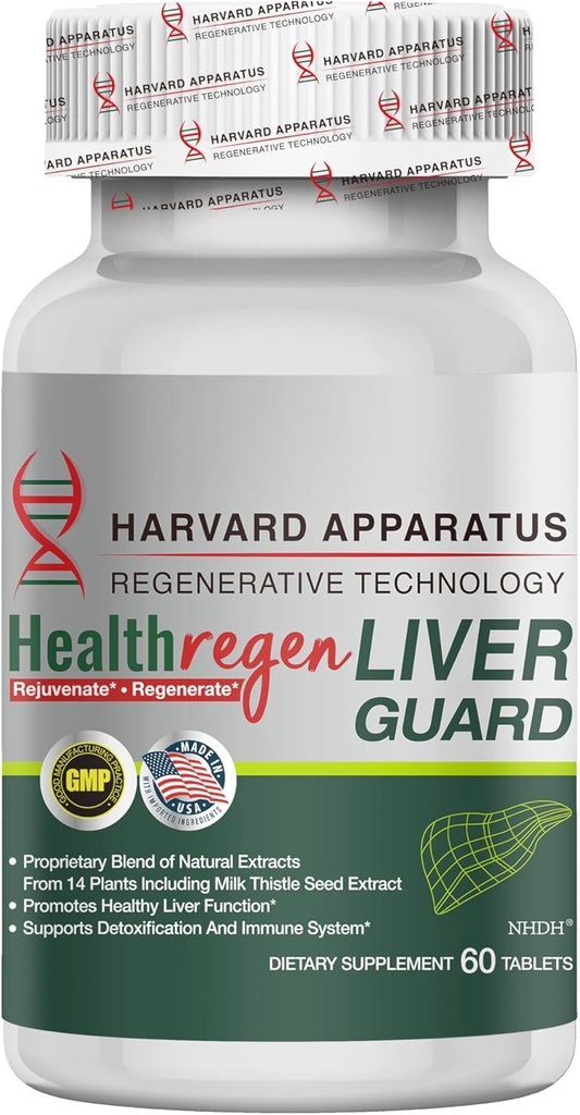 [BRSRAFT6AQHBOGQ6] Harvard Apparatus Advanced Liver Cleanse Detox " Repair - Herbal Liver Support with 14-in-1 Herbs-Silymarin Milk Thisitle with Dandelion, Artichoke, Ginger, Boost Energy " Digestive, 60 Tablets