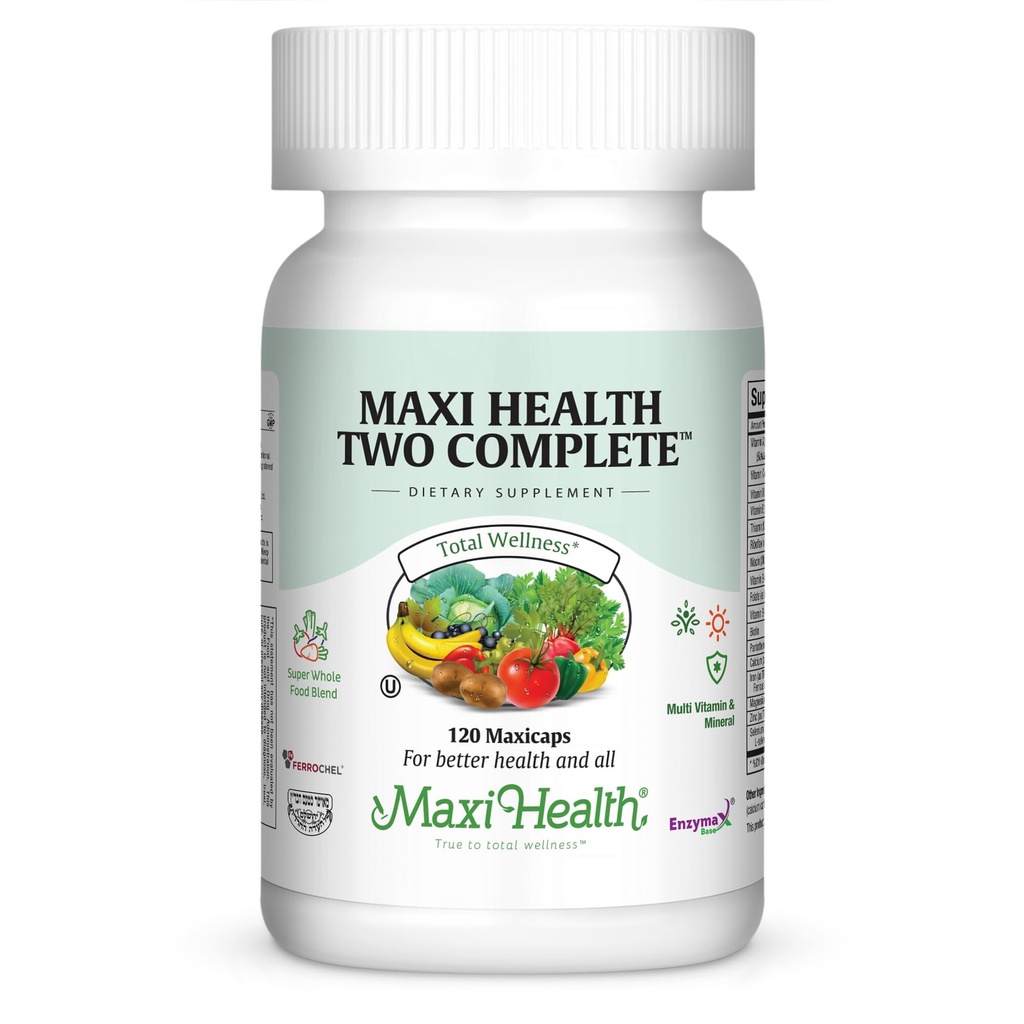 Maxi Health Multivitamins for Men and Women – Complete Daily Vitamins for Energy, Immune Function, and Wellness Support – Kosher & Vegan Multivitamin – 120 Capsules