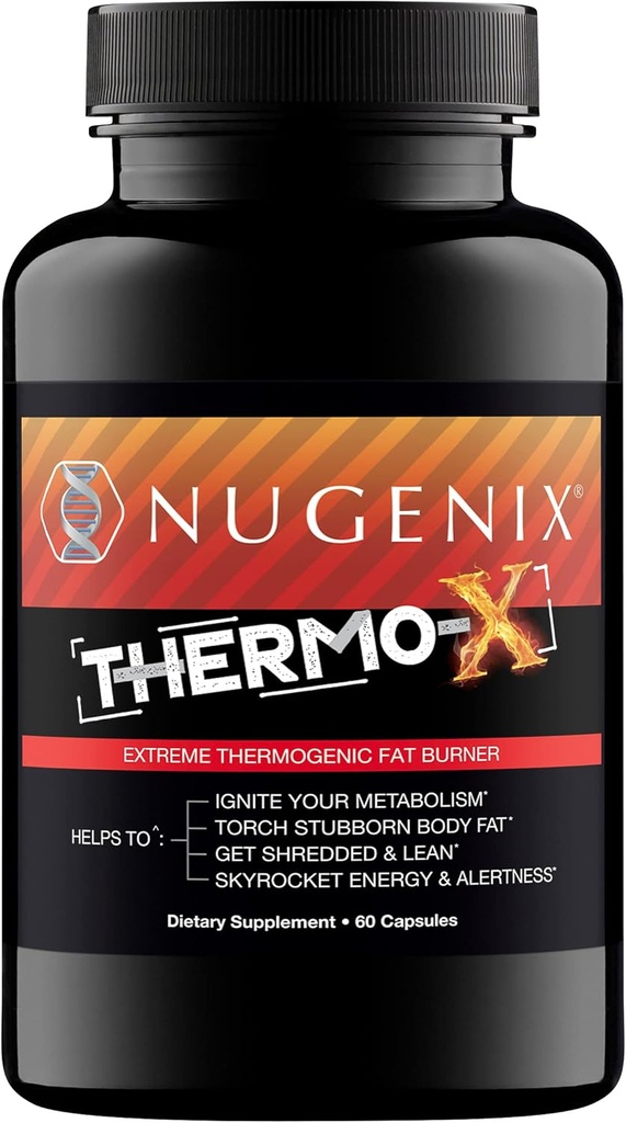 Nugenix Thermo-X: Thermogenic Fat Burner Suplemento para Hombres, Extreme Metabolic Accelerator, 60 Conde