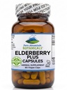 Pure Mountain Botanicals Elderberry Capsules - Organic Black Elderberry 750mg + Elderflower 200mg - 90 Capsules - Vegan Kosher Non-GMO - Immune Support Supplement for Adults
