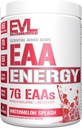 Evlution Nutrition EAA Energy - Pre & Post Workout Powder - Muscle Building " Recovery Supplement - 7g Essential Amino Acids + 5g BCAAs - Clean Energy - With Caffeine - 30 Servings - Watermelon Splash