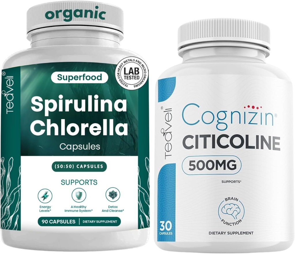 Citicolina con Spirulina Chlorella Bundle
