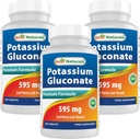 Mejor Gluconato de Potasio Natural 595 mg 250 Tabletas (250 Cuenta (Pack de 3))