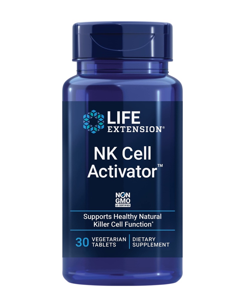 Life Extension NK Cell ActivatorTM, Immune Support, Natural Killer Cell Activity, enzymatically Modified Rice bran, Non-GMO, Vegetarian, 30 Tablets
