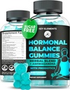 PMS Gummies Hormonal Balance Suplementos para Mujeres - Probiótico PMS Vitaminas Alivio de cáscaras menstruales, Hot Flashes Menopause Support - PMS Relief with Dong Quai, Chasteberry, Black Cohosh & Ashwagandha
