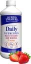 Tesoro enterrado Nutrición diaria Multivitamina líquido y suplemento mineral con minerales de rastro, Superalimentos, Vitamina A, B-Complex, C, D, E, Methylfolate, Biotina, Magnesio, Zinc, Resveratrol, 32 serv