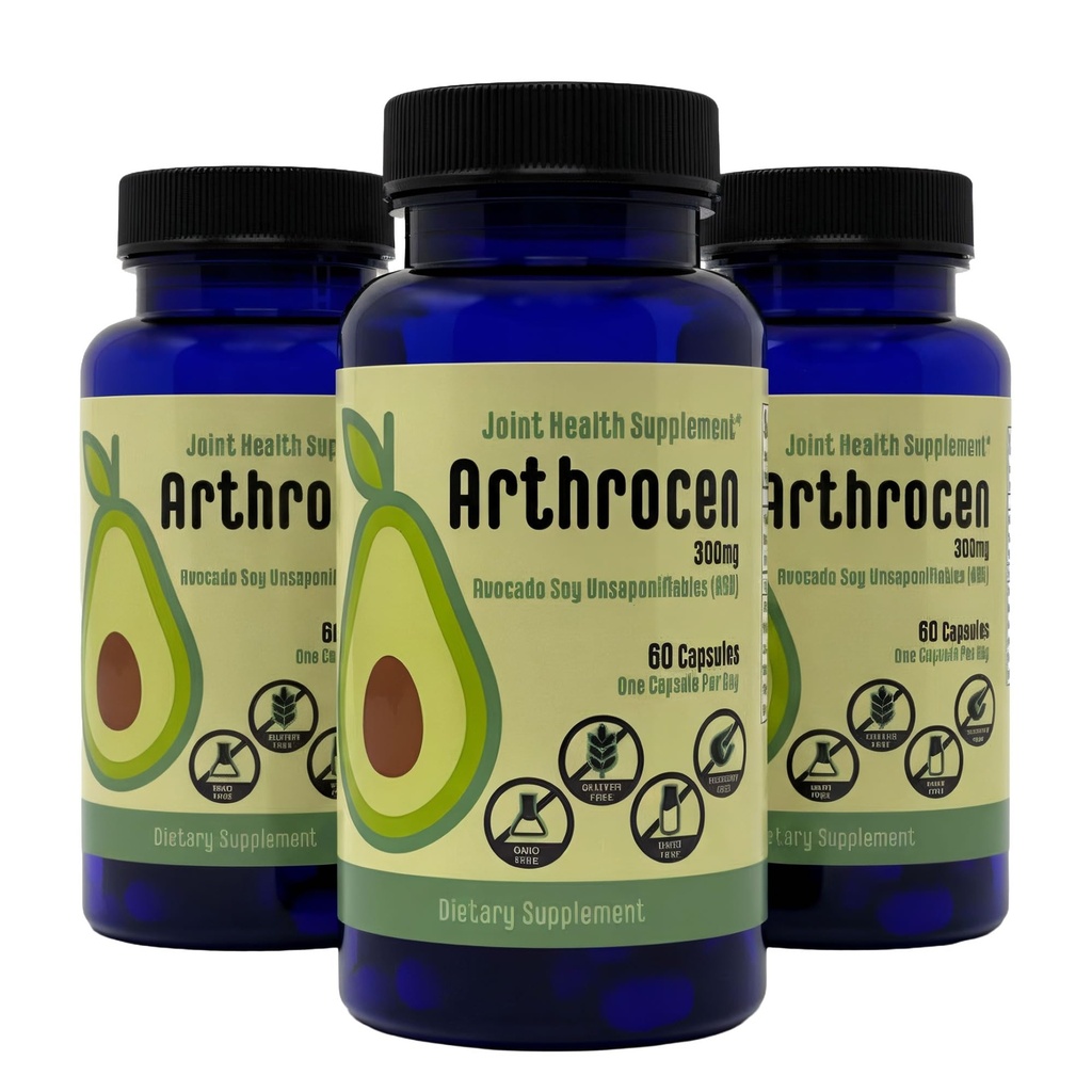 Suplemento Conjunto de Salud, 300Mg Avocado Soy Unsaponifiable, No GMO, Dairy Free, Gluten Free &amp; Shellfish Free, 60 Day Supply, One Capsule Por Day (6 Meses)...