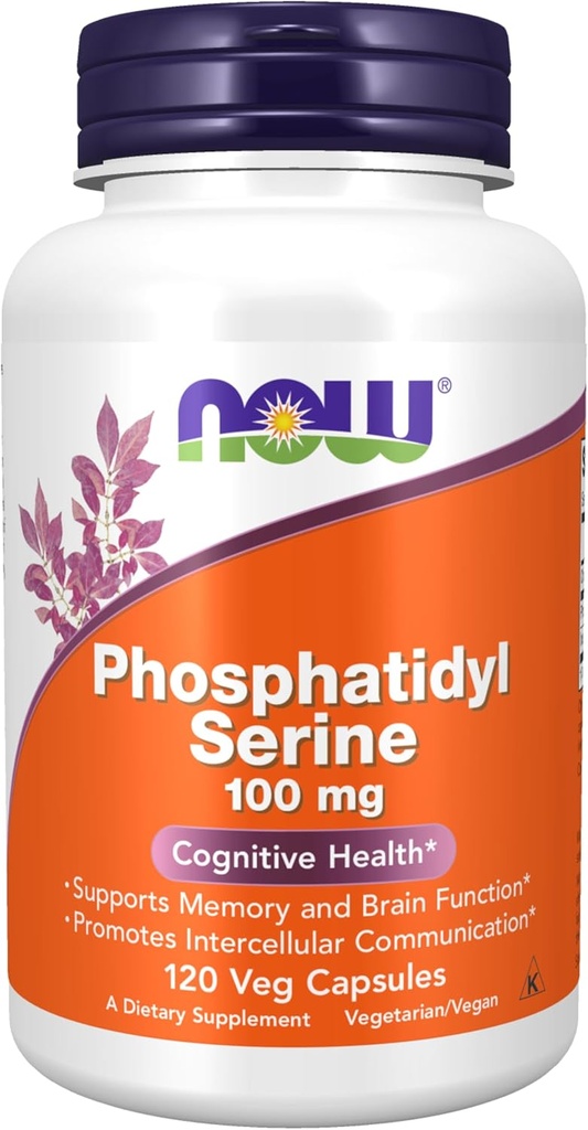 Ahora Suplementos, Phosphatidyl Serine 100 mg, 120 Veg Capsules