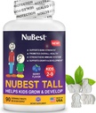 NuBest Tall Kids - Vitaminas y Vitaminas Infantiles por Edad 2 a 9 - Soporte Fortaleza de Hueso, Salud e Inmunidad Global - Formas de Animales - 90 Tablas de Berry Chewable ← 6 Semanas Suministro