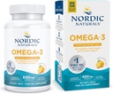 Nordic Naturals Omega-3 en Fish Gelatin, Lemon Flavor - 60 Fish Gels - 690 mg Omega-3 - Fish Oil - EPA & DHA - Immune Support, Brain & Heart Health, Optimal Wellness - Non-GMO - 30 servicios