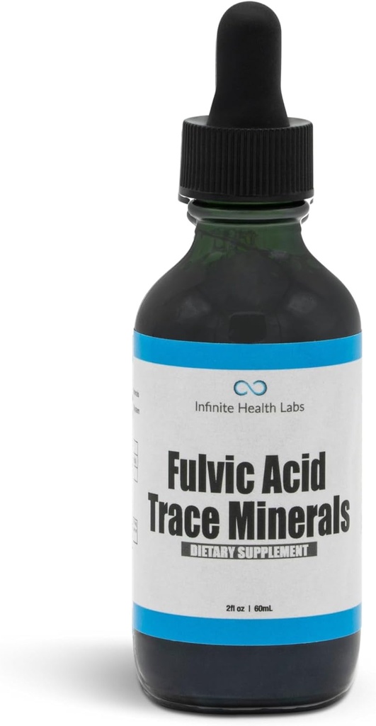 Fulvic Acid Trace Minerals Suplemento - 169 Servings - Humic Acid Multimineral Electrolyte Liquid Drops - Extracto biodisponible