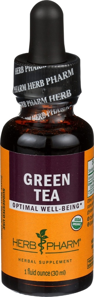 Herb Pharm Certified Orgánica Green Tea Extract líquido - 1 onza
