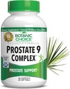 Complejo de Elección Botánica 9 - Suplementos de Prostata para Hombres con Saw Palmetto, Pygeum, & Lycopene - Advanced Prostate Health Supplement for Urinary Flow & Cellular Health - 30 Softgels