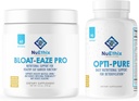 NuEthix Formulations Detoxification and Gut Support Supplement Bundle of Opti-Pure, 30 Servings and Bloat-Eaze, 60 Servings