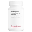 Supersmart - Pycnogenol 200mg por día (Patented & Highly Bioavailable) - French Maritime Pine Bark Extract ← Non-GMO &amp; Gluten Free - 60 cápsulas vegetarianas