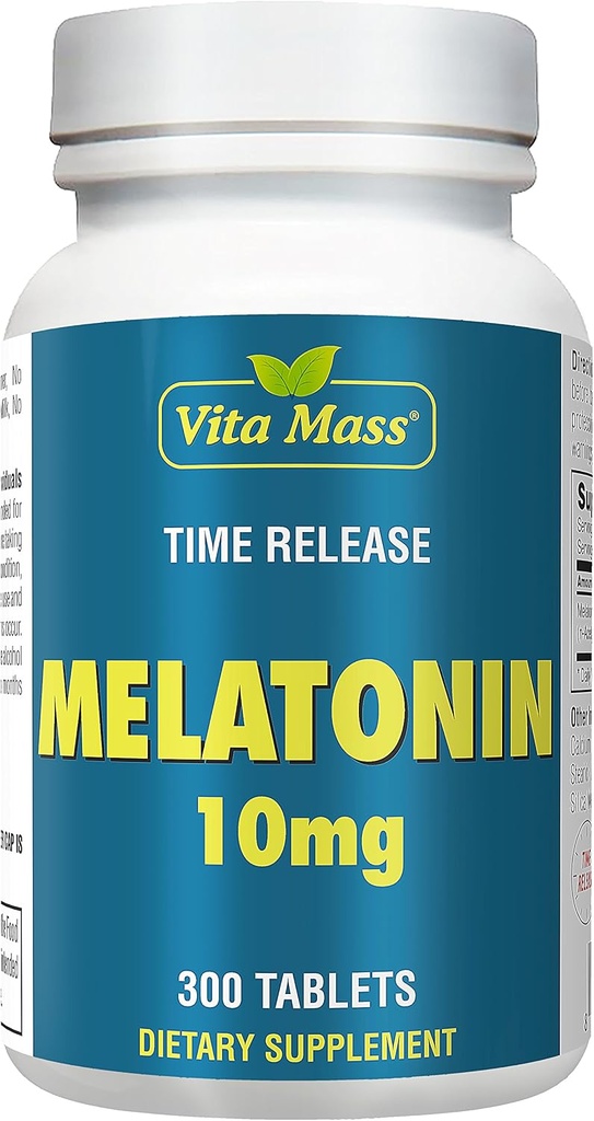 Melatonina 10 mg - TR Time Release - 300 Tabletas - Maximum Strength