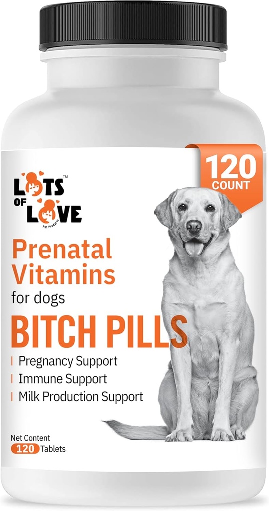 Píldoras de sopa tóxicos para perros Vitaminas prenatales para perros tóxico para perros tóxico para perros Thomas Pet Anterior 120 Tablets