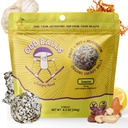 ODD BALLS Organic Energy Balls Lemon - Superfood Mushroom Snack - Running, Cycling, Hiking - Gels, Bares Alternative - Lion's Mane Focus, Cordyceps Energy - Vegan, Gluten Free Snacks for Kids & Adults