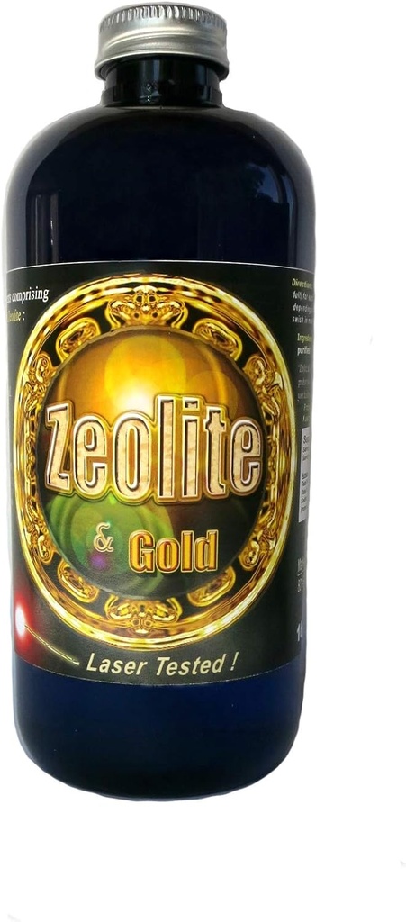 Zeolite líquido por Silver MTN Minerals, Puridad Médica, Más Biodisponible, Colloidally Suspended with Gold Nano Particles. 16 oz 200 ppm