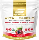 Escudo Vital de Nutrición Granito - USDA Organic Superfood Greens with Mushrooms & Tart Cherry for Energy, Immunity & Gut Health - Very Berry (30 Servings)