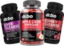ACV Gummies " Liver Kidney Cleanse - 1000MG Apple Cider Vinegar Gummies " Liver Cleanse Kidney Detox Capsules for Digestion, Gut Health, Cleaning, Detox, Flushing " Metabolism