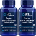Super Bio-Curcumin Turmeric Extract 400mg, 90 Veg Caps (Pack of 2) - Vegetarian Capsule - Non-GMO - Highly Absorbable