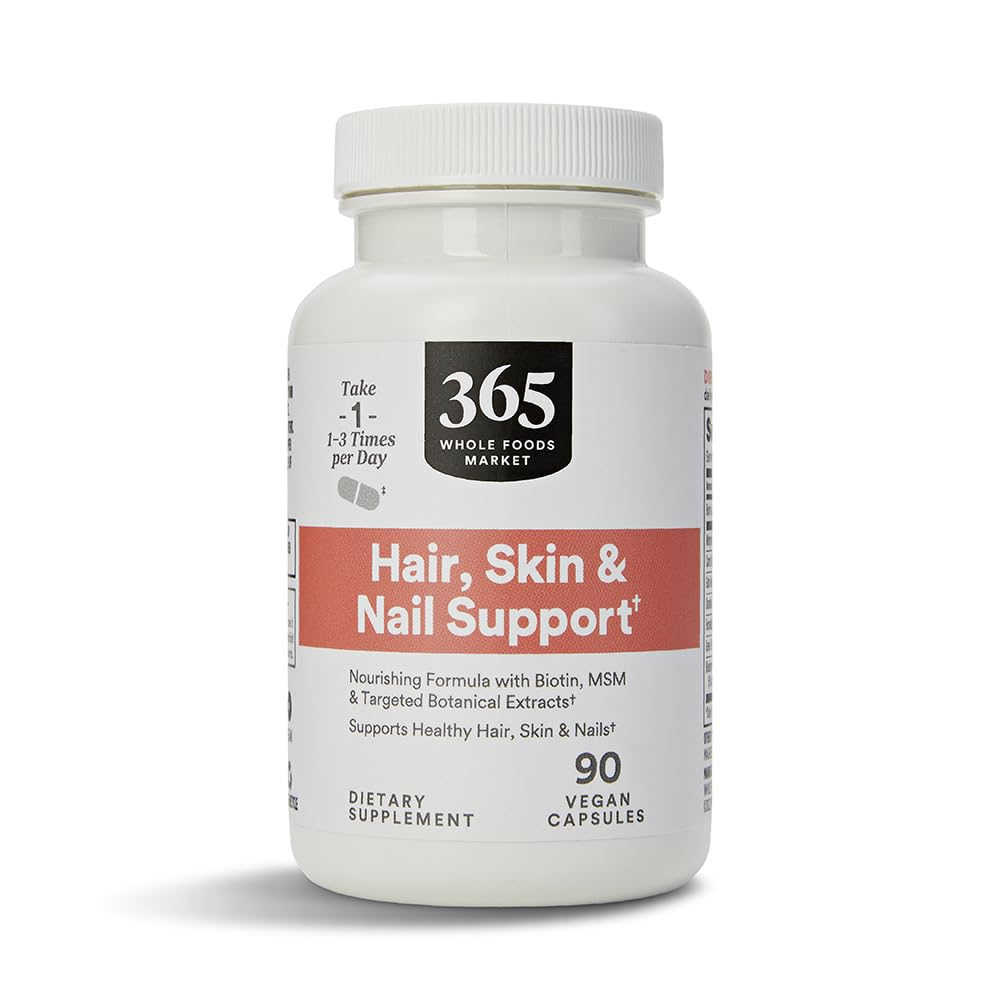 365 por Whole Foods Market, Hair Skin & Nails 2000 Biotin, 90 Cuenta