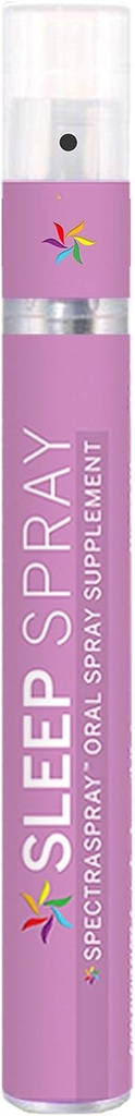 Espray de apoyo al sueño (30 Day Supply) - Melatonina, 5-HTP, L-Theanine, " Herbal Extracts, Spearmint Flavor, TSA Safe " Fast Absorbing by SpectraSpray