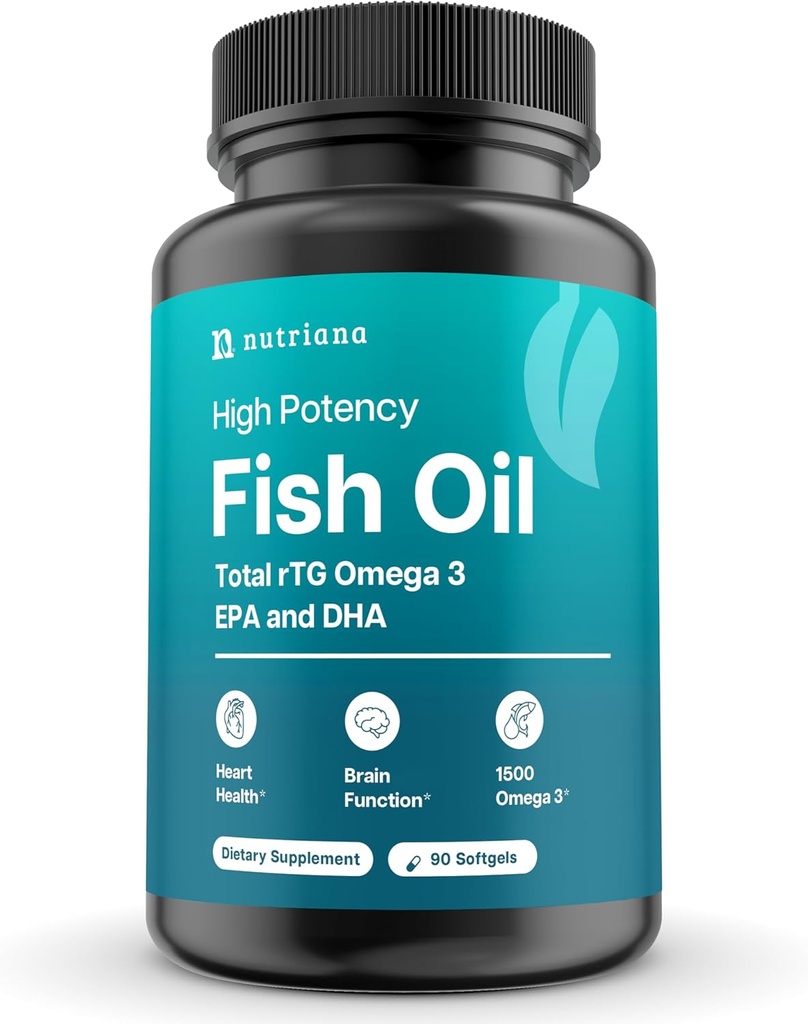 Mini Fish Oil Softgels – Inodoro, Burpless & Easy to Swallow – 1500mg Omega-3 con EPA & DHA – Advanced Formula Fish Oil Minis – Smaller Than a Dime – Wild Caught – 90 (Big, Capsule)