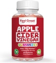 Siente grandes vitaminas Manchas de vinagre de manzana – ACV con la madre para el apoyo digestivo " Daily Wellness – Vegan, Non-GMO, 60 Gummies