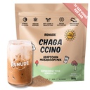 Renude Chagaccino - Chaga Mushroom Powder, Mushroom Coffee Drink Mix with Adaptogens, Natural Energy and Immune Support, Vegan, Keto, Zero Calorie Mushroom Blend Powder - 30 Servimientos