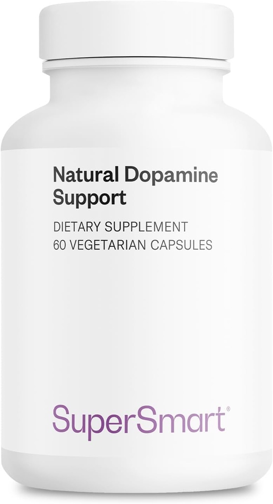 Supersmart - Dopamina natural Soporte 800 mg Por día - Neuravena® Extracto de Avena Sativa Estándarizado a 0,3% Isovitexin - Suplemento cerebral Silencioso sin gluten - 60 cápsulas vegetarianas