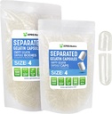 XPRS Nutra Gelatin Tamaño 4 cápsulas separadas - 1000 conteos transparentes pequeñas cápsulas vacías separadas en bolsas - DIY Cápsulas de píldoras ajustables - Tamaño 4 Gel Do-It-youself Vitamina y suplemento relleno