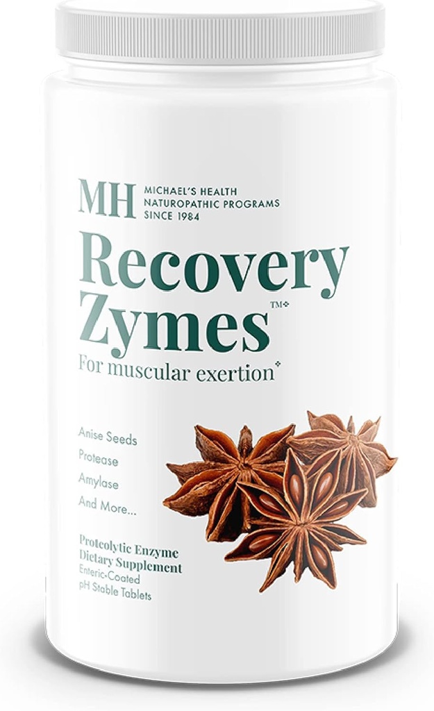 Programas de recuperación de la salud de MICHAEL Zymes - 1000 Enteric Coated pH Stable Tablets - Proteolytic Enzyme Supplement - Supports Natural Inflammatory Response - 166 Servings