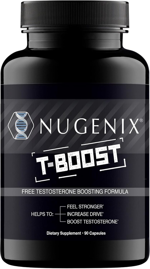 Nugenix T Boost - Suplemento gratuito de Boosterona para Hombres, 90 Cuenta