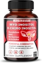 Myo-Inositol + D-Chiro Inositol – 150 cápsulas – con Folate, NAC, Berberine, CoQ10 y Detox Blend – Apoyo Saldo hormonal & Bienestar metabólico – No GMO, Gluten-Free