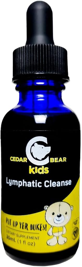 Cedar Bear Limphatic Cleanse for Kids - Suplemento herbal líquido que soporta la función linfotica saludable 1 fl oz (Pack of 1)