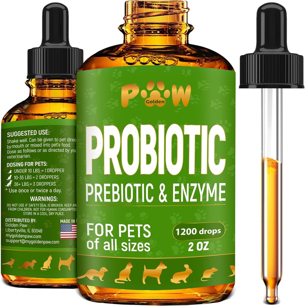 Probióticos líquidos para perros " Cats of All Ages " Dog Probiotics to Provide Digestion Balance ← Blend prebiótico para la absorción de alimentos armónicos ← 3 billón CFU ← Herbal Flavor ← 2 Oz