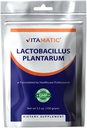 Vitamatic Lactobacillus Plantarum Probiotic Powder - Digestive Health Support - 100 Gram (3.5 OZ) - 100 Servings