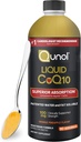 Qunol CoQ10 Suplemento líquido 100 mg, Absorción superior, Forma natural de Coenzima Q10, Antioxidante para la salud del corazón, Piña naranja Sabored, 90 Servimientos, 30.4 oz Botella