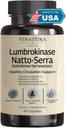 Lumbrokinase, Nattokinase 2000FU & Serrapeptase - USA Hecho " Tested, Circulación Suplementos de Nattokinase Serrapeptase (Natto-Serra), Rutin, Beetroot, Lumbrokinase Suplemento