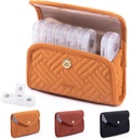 BAGSFY Organizador semanal de píldoras 3 veces al día en un lindo caso de tela, organizador de píldoras, caja de píldoras, caja de carga de viaje portátil, recipiente para medicamentos, vitaminas, aceites de pescado, suplementos