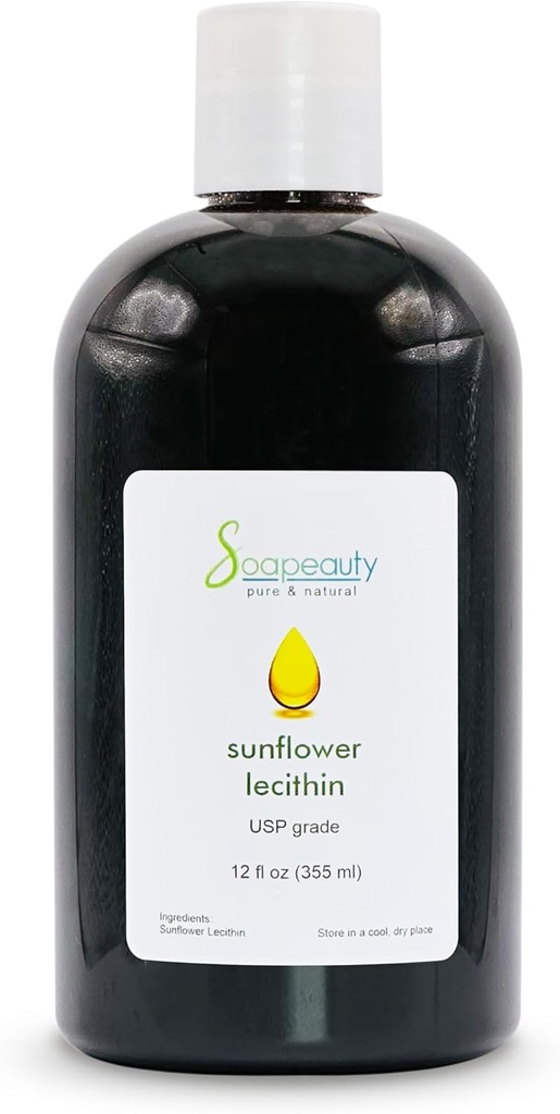 [BRSWYZ35OFYAK3Q3] SUNFLOWER LECITHIN Aceite Líquido tóxico Presionado sin refinar Silencio USP Grado sin blanquear 100% Puro Natural de Lecithin Aceite de girasol