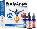 MediNatura BodyAnew Oral Drops 3 Paso Homeopático Cleanse - Soporte integral para mujeres & hombres - 150 ml gotas