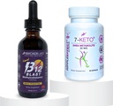 MetaboBoost Duo: Fat-Burning & Energy Esenciales: 7-Keto DHEA Metabolite 50mg Apoyo a la gestión de peso y B12 Blast Methylcobalamin 1000mcg sublingual Liquid Energy Vitamins