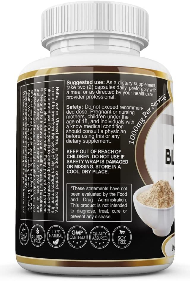 Black Maca Root Powder Capsules for Men & Women – 100% Wildcrafted Peru Gelatinized 1000mg, Supports Healthy Energy & Performance, High Potency & Absorption, Non GMO, 90 Capsules, Made in USA