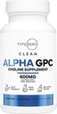 Tipo Zero Ultra Clean Alpha GPC Choline Suplemento (600mg tención 90 cápsulas) Soy Libre, No GMO Nootropics Alpha GPC 600mg / 300mg; Alpha-GPC Memoria del cerebro y suplementos de enfoque